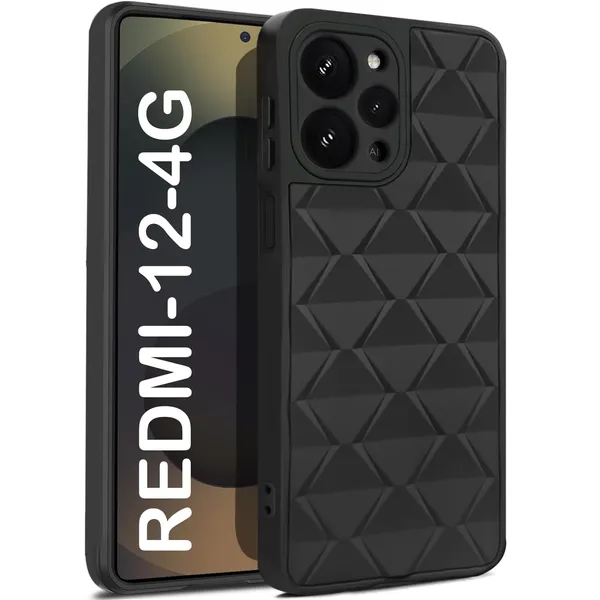 TRUEUPGRADE_Diamond_Cut-Out_Cover_for_Mi_Redmi_12_4G