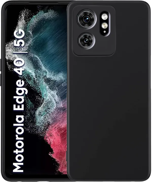 TRUEUPGRADE_Compatible_with_Motorola_Moto_Edge_40_5G_Cover,_Liquid_Silicone_Cover,_Full_Body_Protective_Cover,_Shockproof,_Slim_Phone_Cover,_Anti-Scratch_Soft_Microfiber_Lining_-_Black