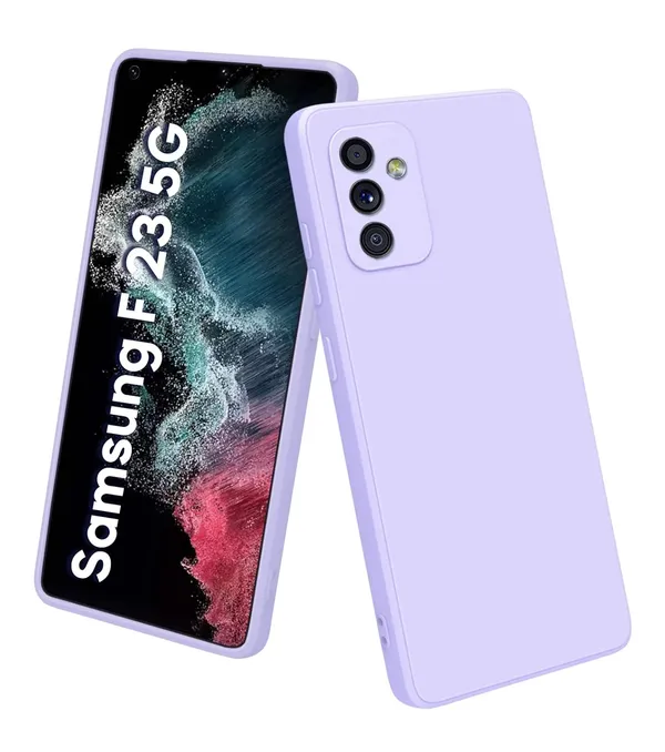 Samsung_F23_5G_Purple_Silicone_Protective_Back_Case_Cover