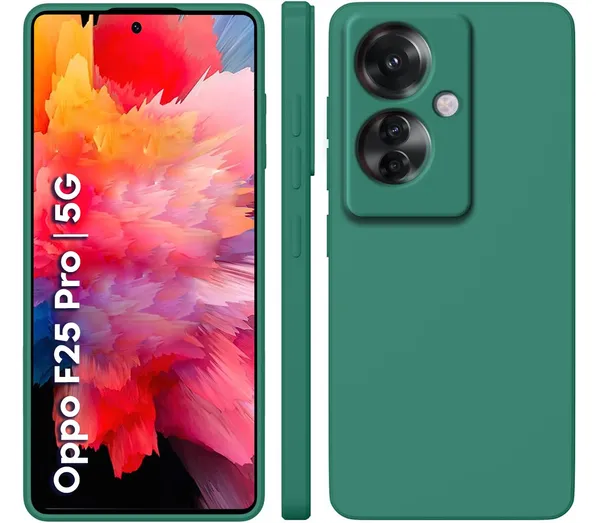 Oppo_F25_Pro_5G_Green_Silicone_Protective_Back_Case_Cover