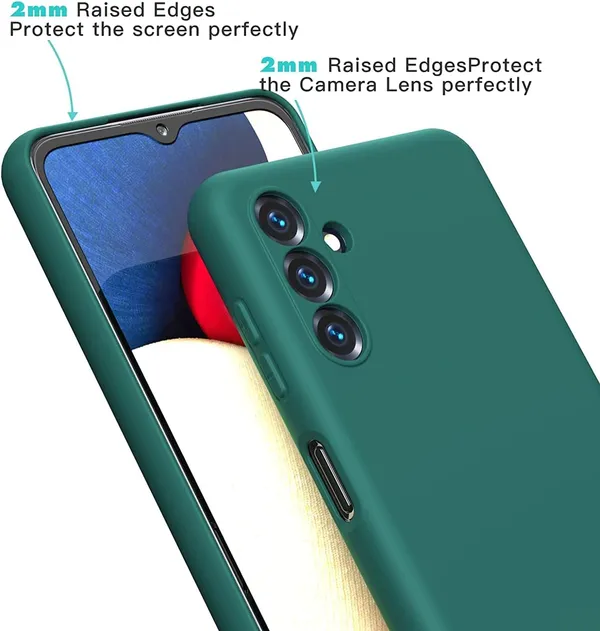 TRUEUPGRADE_Liquid_Silicone_Designed_Back_Case_Cover_for_Samsung_Galaxy_F54_5G_|_Microfiber_Inside_|_Bumper_Back_Cover_Case_for_Samsung_Galaxy_F54_5G_-_Green