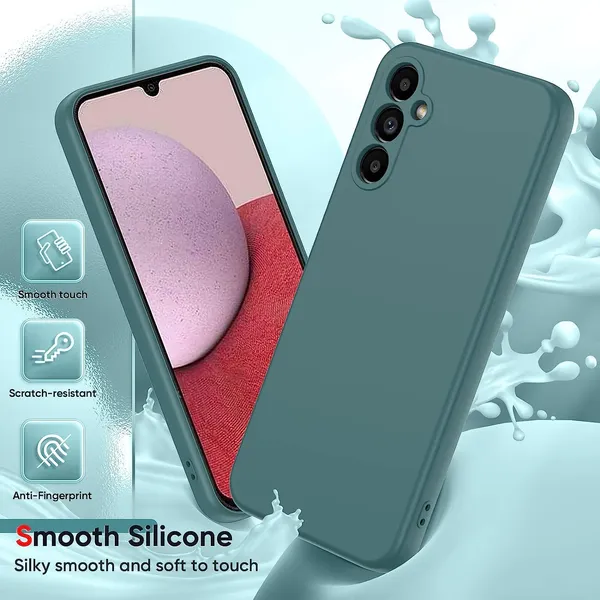 TRUEUPGRADE_Liquid_Silicone_Designed_Back_Case_Cover_for_Samsung_Galaxy_F54_5G_|_Microfiber_Inside_|_Bumper_Back_Cover_Case_for_Samsung_Galaxy_F54_5G_-_Green