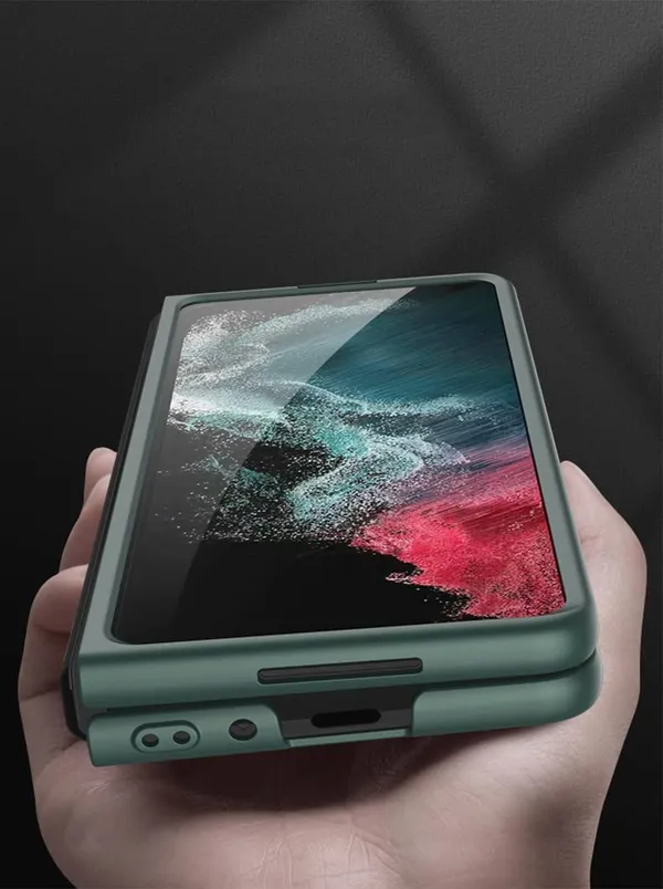 Samsung_Galaxy_Z_Fold_4_Green_Silicone_Protective_Back_Case_Cover