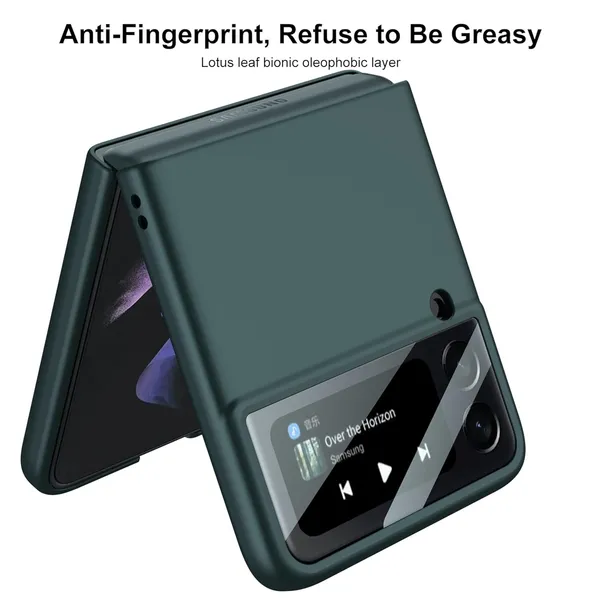Samsung_Galaxy_Z_Flip_4_5G_Green_Silicone_Protective_Back_Case_Cover