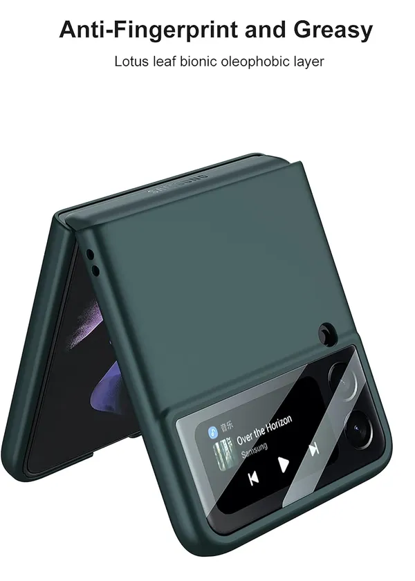 Samsung_Galaxy_Z_Flip_4_5G_Green_Silicone_Protective_Back_Case_Cover