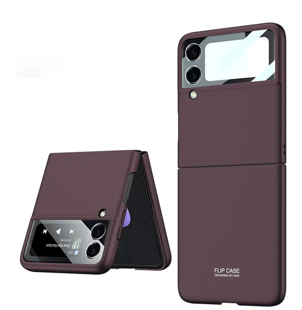 Samsung_Galaxy_Z_Flip_4_5G_Maroon_Silicone_Protective_Back_Case_Cover
