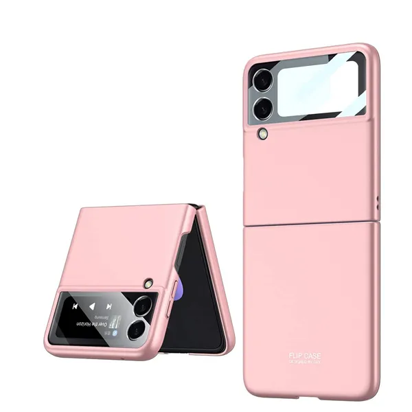 Samsung_Galaxy_Z_Flip_4_5G_Peach_Silicone_Protective_Back_Case_Cover
