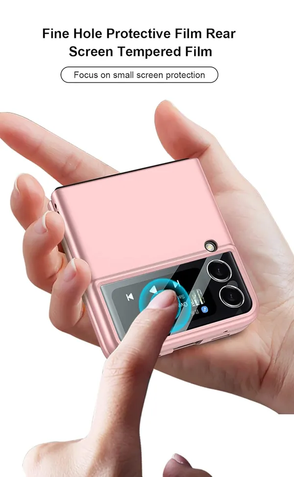 Samsung_Galaxy_Z_Flip_4_5G_Peach_Silicone_Protective_Back_Case_Cover