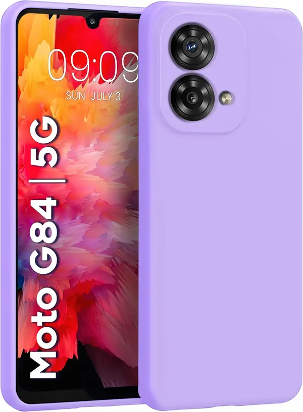 TRUEUPGRADE_Compatible_with_Motorola_Moto_G84_5G_Back_Cover_Case,_Liquid_Silicone_Cover,_Full_Body_Protective_Cover,_Shockproof,_Slim_Phone_Cover,_Anti-Scratch_Soft_Microfiber_Lining_-_Purple