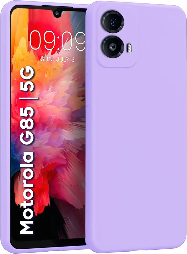 TRUEUPGRADE_Compatible_with_Motorola_Moto_G85_5G_Back_Cover_Case,_Liquid_Silicone_Cover,_Full_Body_Protective_Cover,_Shockproof,_Slim_Phone_Cover,_Anti-Scratch_Soft_Microfiber_Lining_-_Purple