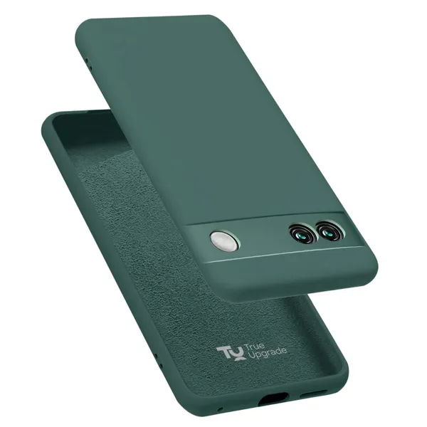 TRUEUPGRADE_Liquid_Silicone_Google_Pixel_6A_Case_Cover_|_Microfiber_Inside_|_360_Degree_Protection_Back_Case_Cover_for_Google_Pixel_6A_(Green)