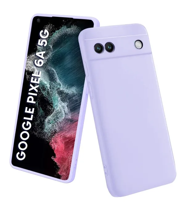 Google_Pixel_6A_Case_Purple_Silicone_Protective_Back_Case_Cover