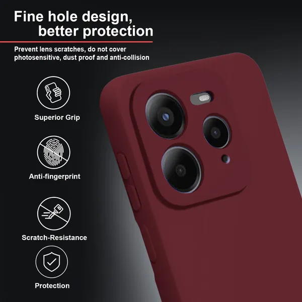 TRUEUPGRADE_Liquid_Silicone_Designed_Back_Case_Cover_for_Realme_GT_7_Pro_5G_|_Microfiber_Inside,_Full_Protection_|_Bumper_Back_Cover_Case_for_Realme_GT_7_Pro_5G_Wine