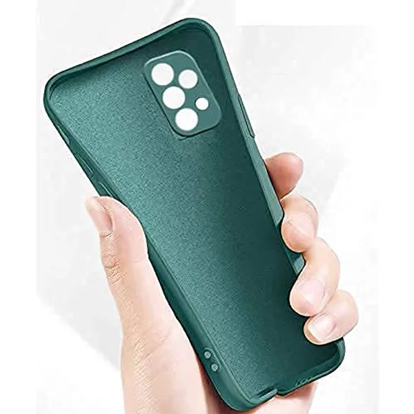 TRUEUPGRADE_Silicone_Back_Case_Cover_Compatible_with_Samsung_Galaxy_A53_5G_Case_Cover_|Raised_Lip_Protection_Back_Case_Cover_for_Smasung_Galaxy_A53_5G_-_Green
