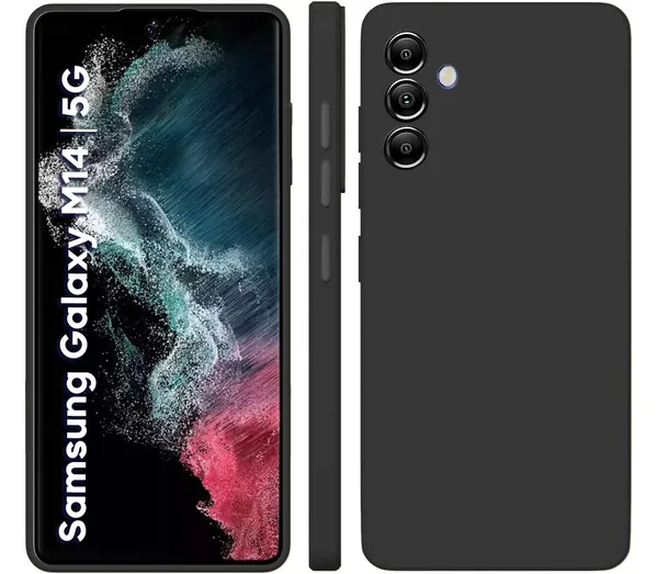 Samsung_Galaxy_M14_5G_Black_Silicone_Protective_Back_Case_Cover