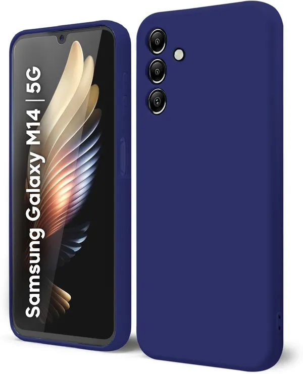 Samsung_Galaxy_M14_5G_Blue_Silicone_Protective_Back_Case_Cover
