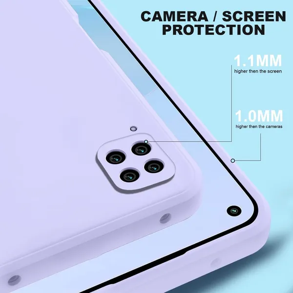 TRUEUPGRADE_Silicone_Back_Case_Cover_Compatible_with_Samsung_Galaxy_M33_5G_Case_Cover_|_Raised_Lip_Protection_Back_Case_Cover_for_Samsung_Galaxy_M33_5G_-_Purple