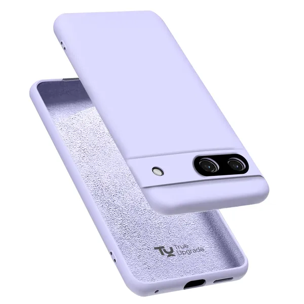 TRUEUPGRADE_Compatible_with_Google_Pixel_7A_Cover,_Liquid_Silicone_Cover,_Full_Body_Protective_Cover,_Shockproof,_Slim_Phone_Cover,_Anti-Scratch_Soft_Microfiber_Lining_-_Light_Purple