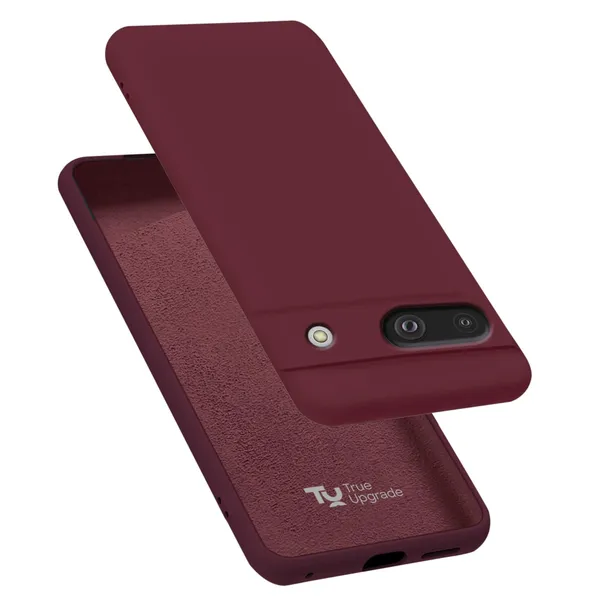 Google_Pixel_8A_5G_Wine_Silicone_Protective_Back_Case_Cover