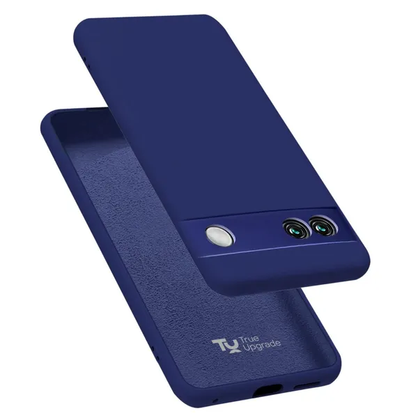 TRUEUPGRADE_Silicone_Back_Case_Cover_Compatible_with_Google_Pixel_6A_Case_Cover_|Raised_Lip_Protection_Back_Case_Cover_for_Google_Pixel_6A_-_Blue