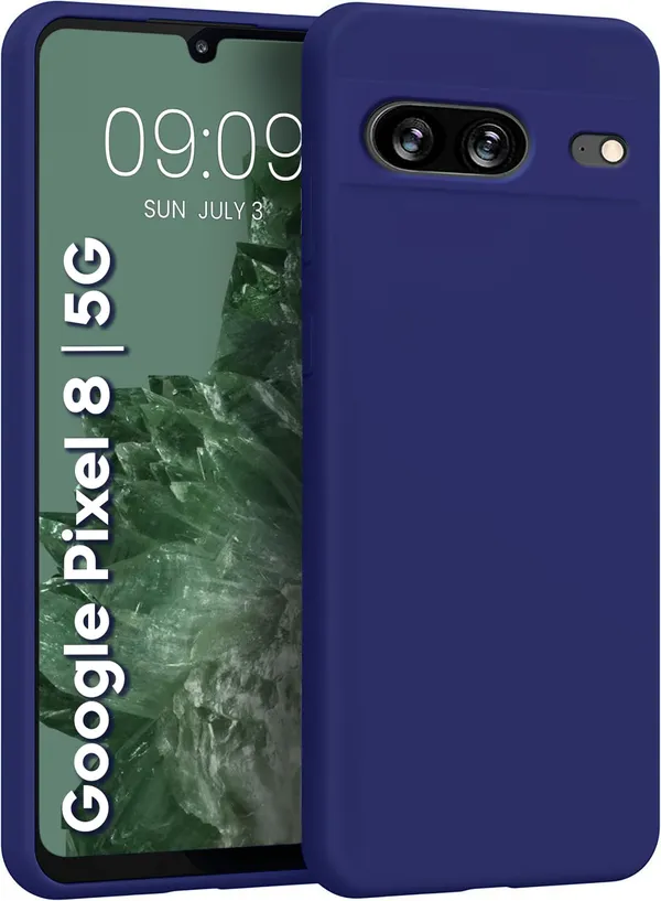 TRUEUPGRADE_Liquid_Silicone_Designed_Back_Case_Cover_for_Google_Pixel_8_|_Microfiber_Inside_|_Bumper_Back_Cover_Case_for_Google_Pixel_8_-_Blue
