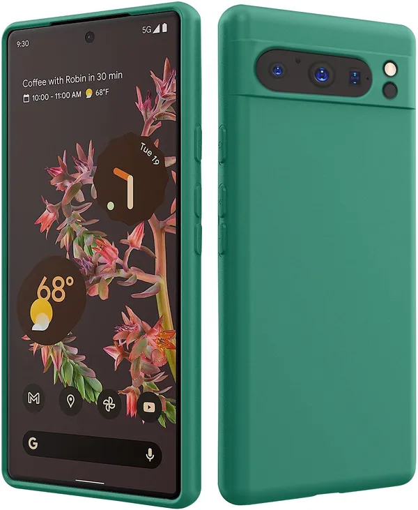 Google_Pixel_8_Pro_Green_Silicone_Protective_Back_Case_Cover
