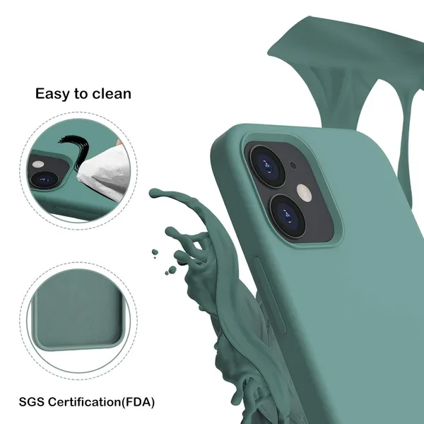 Iphone_12_Mini_Midnight_Pine_Green_Thermoplastic_Polyurethane_Protective_Back_Case_Cover