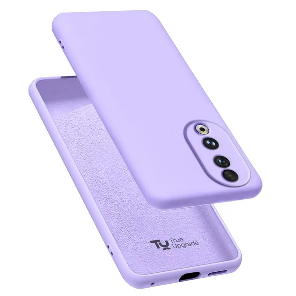 TRUEUPGRADE_Liquid_Silicone_Designed_Back_Case_Cover_for_Honor_90_5G_|_Microfiber_Inside,_Full_Protection_|_Bumper_Back_Cover_Case_for_Honor_90_5G_-_Light_Purple