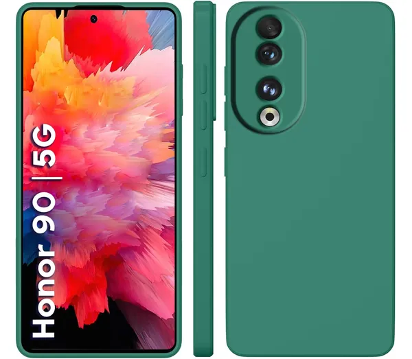 Honor_90_5G_Green_Silicone_Protective_Back_Case_Cover