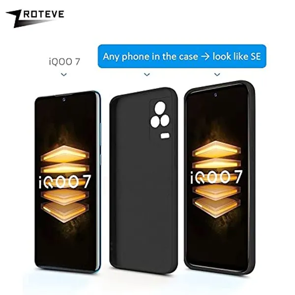 Iqoo_7_Legend_5G_Black_Silicone_Protective_Back_Case_Cover