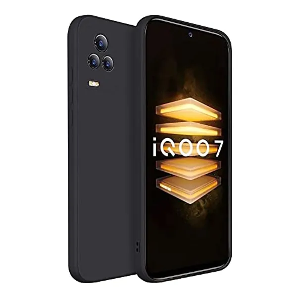 Iqoo_7_Legend_5G_Black_Silicone_Protective_Back_Case_Cover