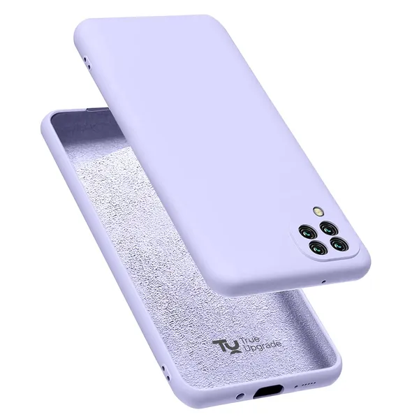 TRUEUPGRADE_Liquid_Silicone_Back_Cover_Case_Compatible_for_Samsung_Galaxy_M12_/_F12_/_A12_|_Microfiber_Inside_|_360_Degree_Protection_Back_Case_Cover_for_Samsung_Galaxy_M12_/_F12_/_A12_-_Purple