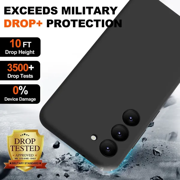 TRUEUPGRADE_Compatible_with_Samsung_Galaxy_M14_5G_Case,_Liquid_Silicone_Case,_Full_Body_Protective_Cover,_Shockproof,_Slim_Phone_Case,_Anti-Scratch_Soft_Microfiber_Lining_-_Black
