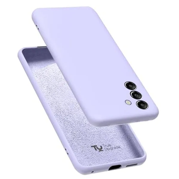 TRUEUPGRADE_Compatible_with_Samsung_Galaxy_M35_5G_Back_Cover_Case,_Liquid_Silicone_Cover,_Full_Body_Protective_Cover,_Shockproof,_Slim_Phone_Cover,_Anti-Scratch_Soft_Microfiber_Lining_-_Purple