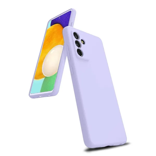TRUEUPGRADE_Liquid_Silicone_Cover_Compatible_for_Samsung_Galaxy_M52_5G_|Silky-Soft_Touch_Full_Body_Protection_Shockproof|Samsung_Galaxy_M52_5G_Cover_Case_with_Soft_Microfiber_Lining_-_Purple