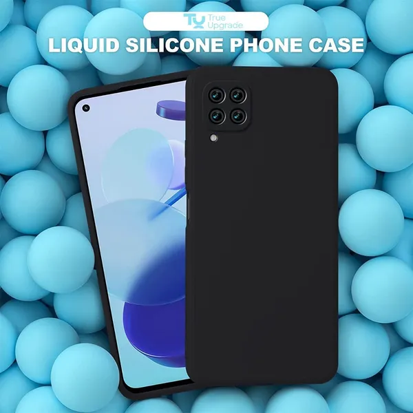 TRUEUPGRADE_Liquid_Silicone_Back_Cover_Case_for_Samsung_Galaxy_M53_5G_|_Microfiber_Inside_|_360_Degree_Protection_Back_Cover_Case_for_Samsung_Galaxy_M53_5G_-_Black