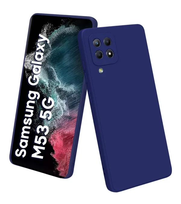 TRUEUPGRADE_Liquid_Silicone_Back_Cover_Case_for_Samsung_Galaxy_M53_5G_|_Microfiber_Inside_|_360_Degree_Protection_Back_Cover_Case_for_Samsung_Galaxy_M53_5G_-_Blue