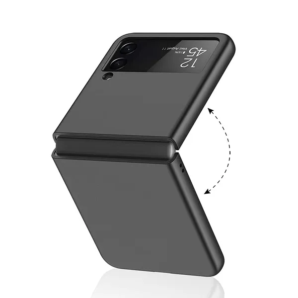 Samsung_Galaxy_Z_Flip_3_5G_2021_Matt_Black_Polycarbonate_Protective_Back_Case_Cover