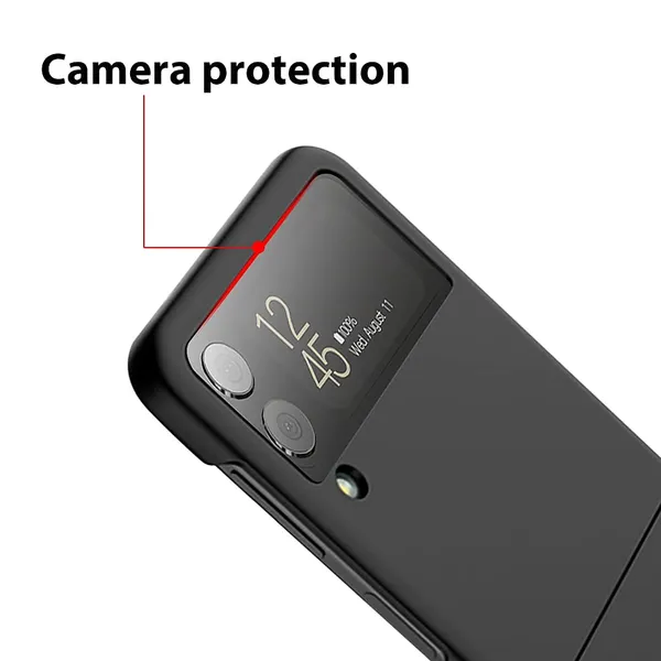 Samsung_Galaxy_Z_Flip_3_5G_2021_Matt_Black_Polycarbonate_Protective_Back_Case_Cover