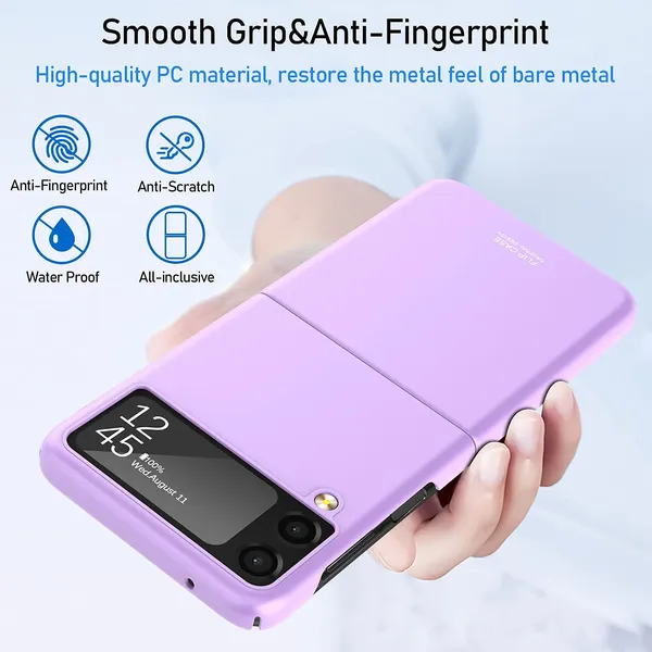 Samsung_Galaxy_Z_Flip_3_5G_2021_Matt_Purple_Silicone_Protective_Back_Case_Cover