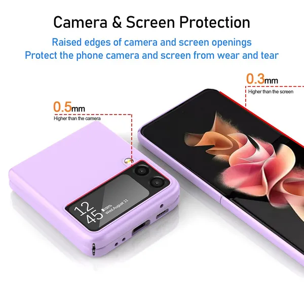 Samsung_Galaxy_Z_Flip_3_5G_2021_Matt_Purple_Silicone_Protective_Back_Case_Cover