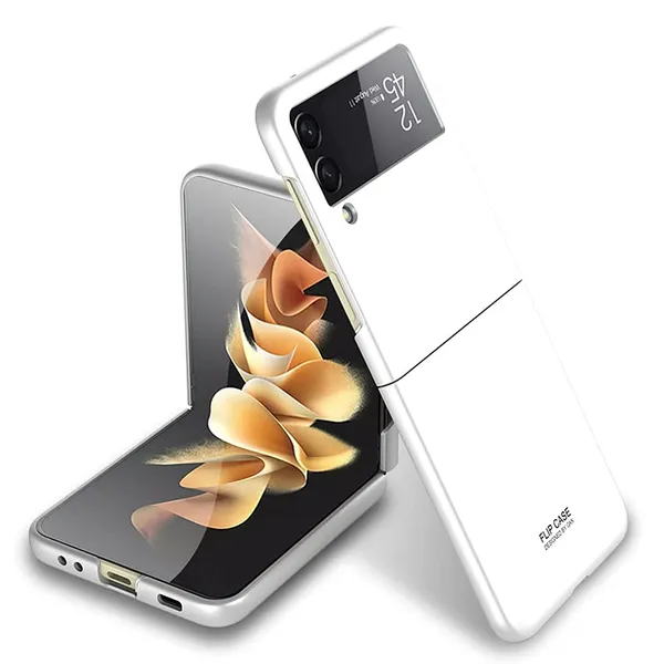 Samsung_Galaxy_Z_Flip_3_5G_2021_Matt_White_Plastic_Protective_Back_Case_Cover