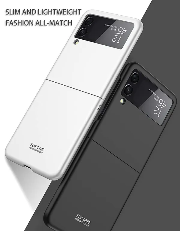 Samsung_Galaxy_Z_Flip_3_5G_2021_Matt_White_Plastic_Protective_Back_Case_Cover