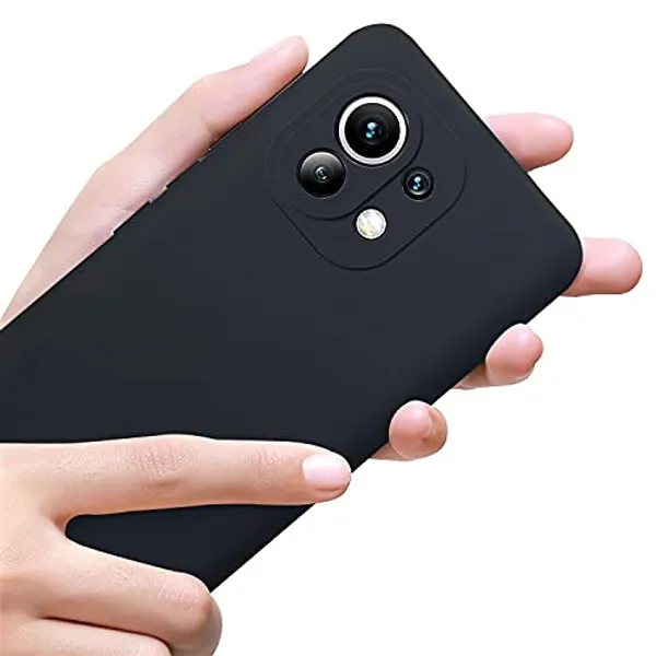 Xiaomi_Mi_11_Lite_Ne_5G_Black_Plastic_Protective_Back_Case_Cover