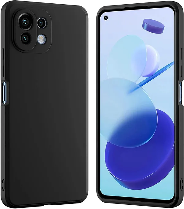 Xiaomi_Mi_11_Lite_Ne_5G_Black_Plastic_Protective_Back_Case_Cover