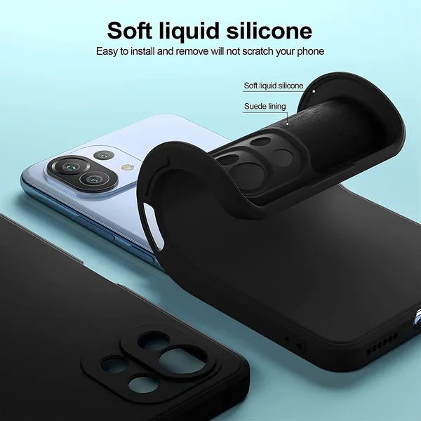 Xiaomi_Mi_11_Lite_Ne_5G_Black_Plastic_Protective_Back_Case_Cover