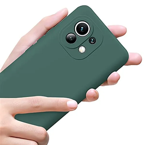 Xiaomi_Mi_11_Lite_Green_Plastic_Protective_Back_Case_Cover