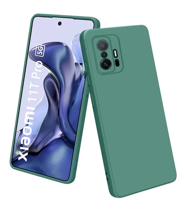 TRUEUPGRADE_Liquid_Silicone_Designed_Case_Cover_for_Xiaomi_11T_Pro_5G_|_Microfiber_Inside_|_360_Degree_Protection_Back_Cover_Case_for_Xiaomi_11T_Pro_5G_-_Green