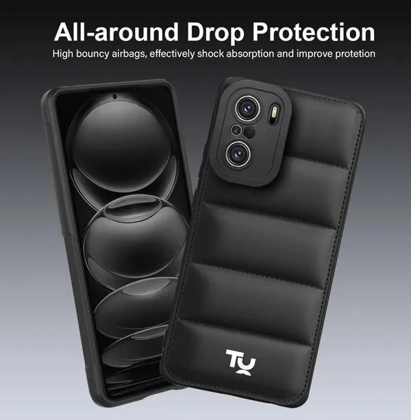 TRUEUPGRADE_Back_Case_Cover_for_Xiaomi_Mi_11X_/_Mi_11X_Pro_|_Compatible_for_Xiaomi_Mi_11X_/_Mi_11X_Pro_Back_Case_Cover_|_Puff_Case_with_Camera_Protection_|Black
