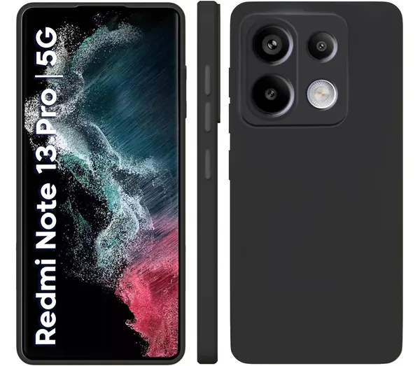 TRUEUPGRADE_Compatible_with_Mi_Redmi_Note_13_Pro_5G_Back_Cover_Case,_Liquid_Silicone_Cover,_Full_Body_Protective_Cover,_Shockproof,_Slim_Phone_Cover,_Anti-Scratch_Soft_Microfiber_Lining_-_Black